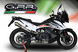 GPR Exhaust System Ktm Adventure 790 2021-2023, Powercone Evo, Slip-on Exhaust Including Removable DB Killer and Link Pipe