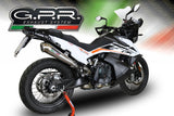 GPR Exhaust System Ktm Adventure 790 2021-2023, Powercone Evo, Slip-on Exhaust Including Removable DB Killer and Link Pipe