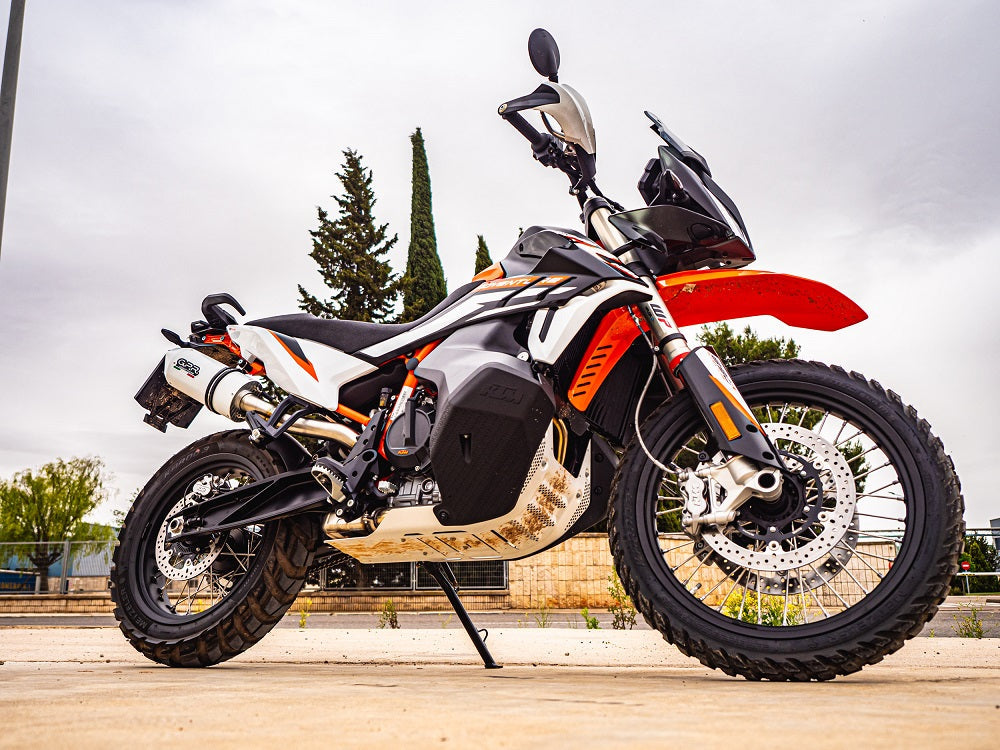 GPR Exhaust System Ktm Adventure 890 2021-2023, Albus Evo4, Slip-on Exhaust Including Removable DB Killer and Link Pipe