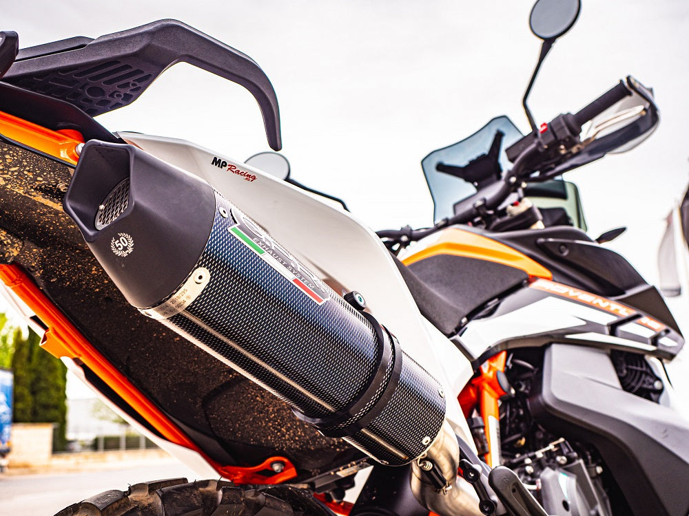 GPR Exhaust System Ktm Adventure 890 2021-2023, GP Evo4 Poppy, Slip-on Exhaust Including Removable DB Killer and Link Pipe