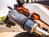 GPR Exhaust System Ktm Duke 890 2021-2023, GP Evo4 Poppy, Slip-on Exhaust Including Removable DB Killer and Link Pipe