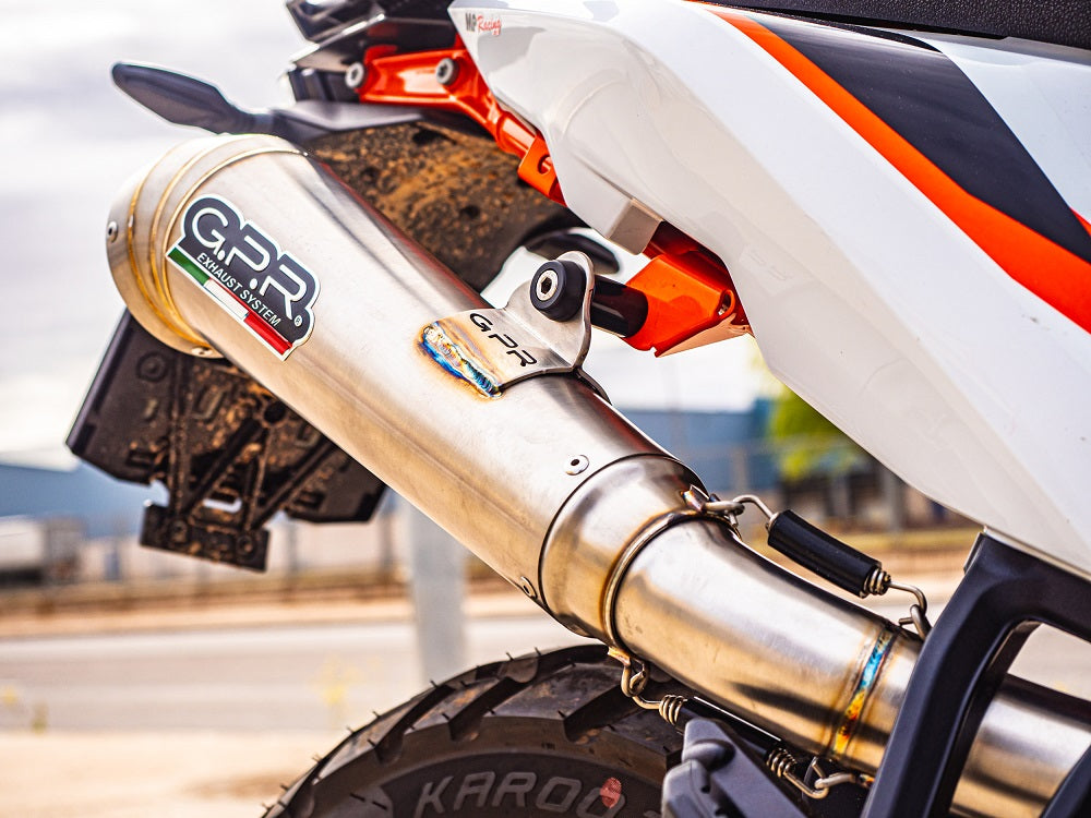 GPR Exhaust System Ktm Duke 890 2021-2023, Powercone Evo, Slip-on Exhaust Including Removable DB Killer and Link Pipe