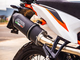 GPR Exhaust System Ktm Duke 890 2021-2023, Furore Nero, Slip-on Exhaust Including Link Pipe