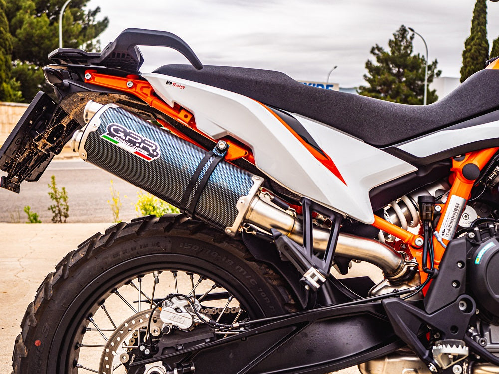 GPR Exhaust System Ktm Duke 890 2021-2023, Dual Poppy, Slip-on Exhaust Including Removable DB Killer and Link Pipe