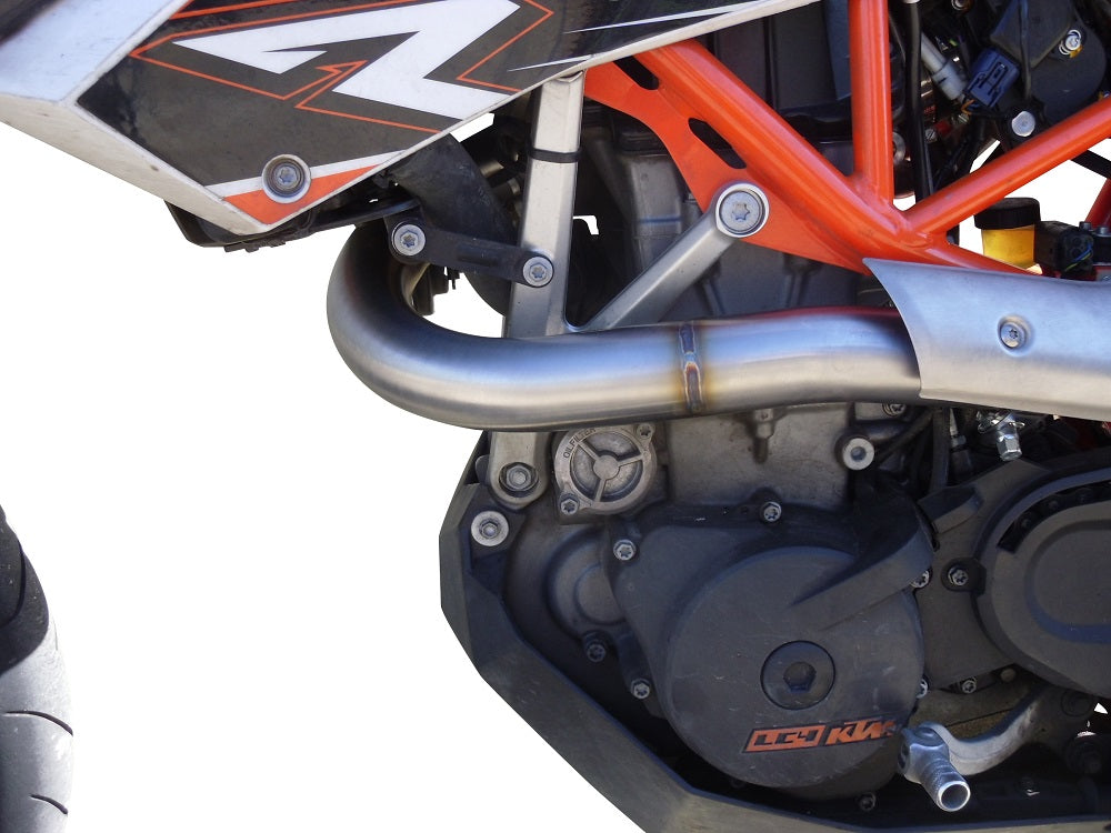 GPR Exhaust System Ktm Enduro 690 - Smc 690 - R 2007-2016, Furore Nero, Full System Exhaust, Including Removable DB Killer