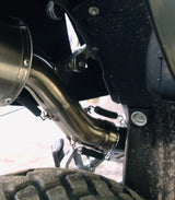 GPR Exhaust System Ktm EGS Adventure / LC4 1999-2003, Albus Ceramic, Slip-on Exhaust Including Removable DB Killer and Link Pipe