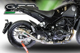 GPR Exhaust for Benelli Leoncino 500 Trail 2017-2020, Powercone Evo, Slip-on Exhaust Including Removable DB Killer and Link Pipe