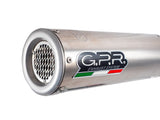 GPR Exhaust for Aprilia Shiver 750 Gt 2007-2016, M3 Inox , Dual slip-on Including Removable DB Killers and Link Pipes