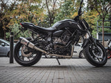 GPR Exhaust System Yamaha MT07 2017-2020, GP Evo4 Titanium, Full System Exhaust, Including Removable DB Killer