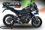 GPR Exhaust System Yamaha Tracer 900 FJ09 TR 2017-2020, Furore Evo4 Poppy, Full System Exhaust, Including Removable DB Killer