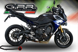 GPR Exhaust System Yamaha Tracer 900 FJ09 TR 2017-2020, Gpe Ann. Poppy, Full System Exhaust, Including Removable DB Killer