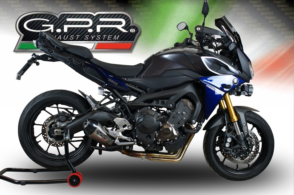 GPR Exhaust System Yamaha Tracer 900 FJ09 TR 2015-2016, Gpe Ann. titanium, Full System Exhaust, Including Removable DB Killer