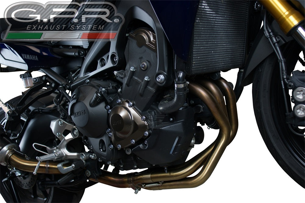 GPR Exhaust System Yamaha Tracer 900 FJ09 TR 2015-2016, Gpe Ann. titanium, Full System Exhaust, Including Removable DB Killer