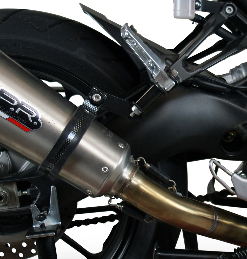 GPR Exhaust System Yamaha Tracer 900 FJ09 TR 2015-2016, Furore Nero, Full System Exhaust, Including Removable DB Killer