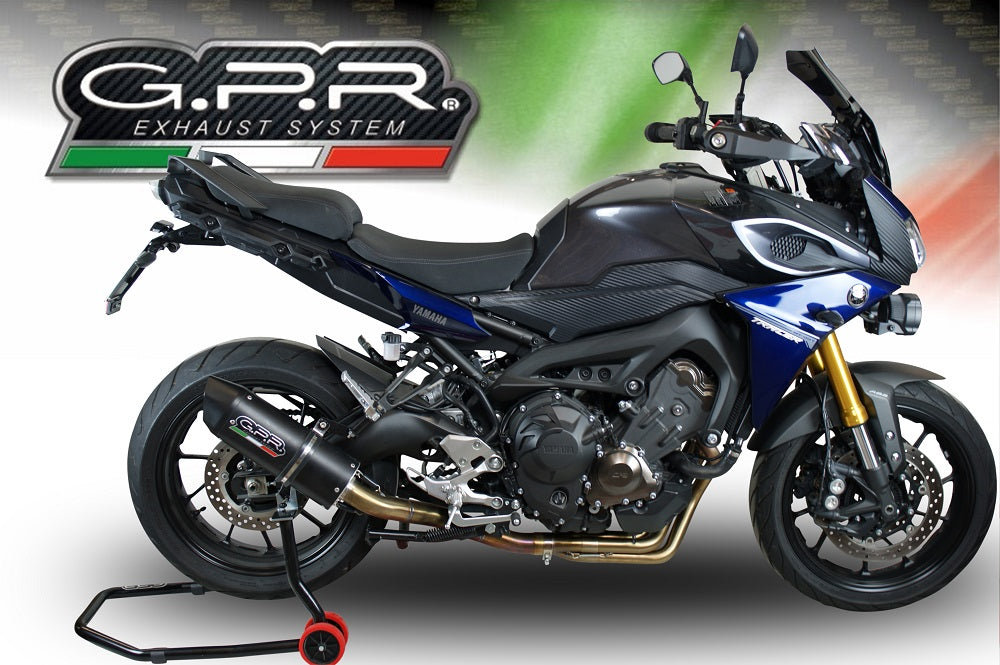 GPR Exhaust System Yamaha Tracer 900 FJ09 TR 2017-2020, Furore Evo4 Poppy, Full System Exhaust, Including Removable DB Killer