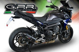 GPR Exhaust System Yamaha Tracer 900 FJ09 TR 2015-2016, Furore Nero, Full System Exhaust, Including Removable DB Killer