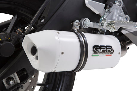 Yamaha Mt 125 2014-2016 Exhaust GPR Slip-on Albus Ceramic