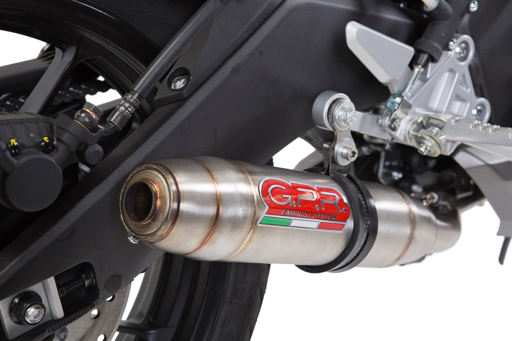 Yamaha Mt 125 2017-2019 Exhaust GPR Full System Deeptone Inox