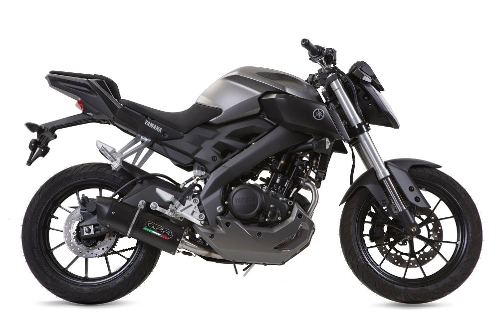 Yamaha Mt 125 2017-2019 Exhaust GPR Slip-on Furore Nero