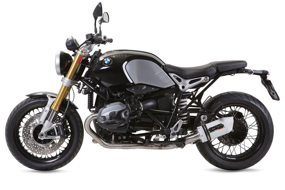 GPR Exhaust for Bmw R Nine-T 1200 - Pure - Racer - Scrambler - Urban G/S 2013-2016, Albus Ceramic, Slip-on Exhaust Including Removable DB Killer and Link Pipe