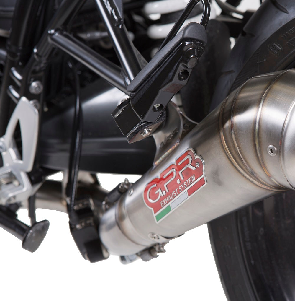 GPR Exhaust for Bmw R Nine-T 1200 - Pure - Racer - Urban G/S 2017-2019, Powercone Evo, Slip-on Exhaust Including Removable DB Killer and Link Pipe