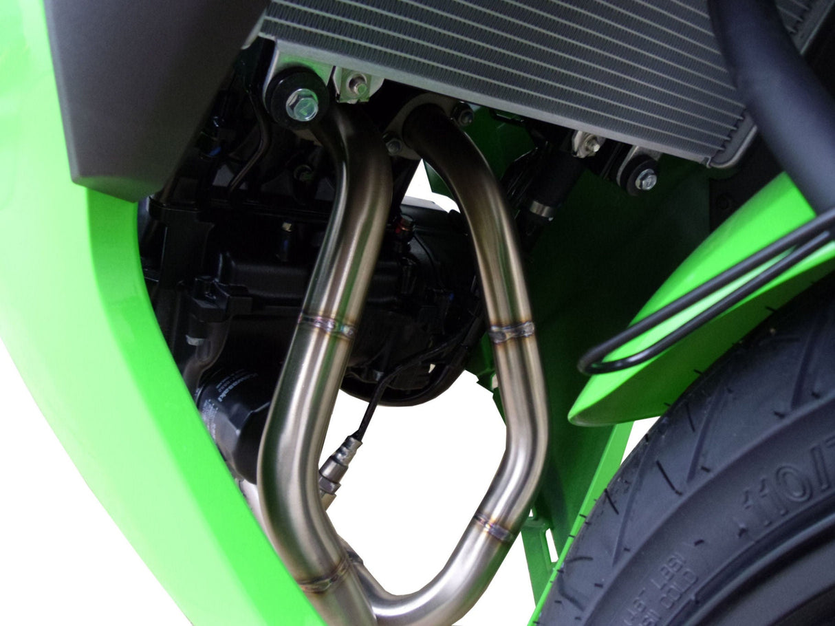 GPR Exhaust System Kawasaki Ninja 300R 2012-2017, Gpe Ann. Poppy, Full System Exhaust, Including Removable DB Killer