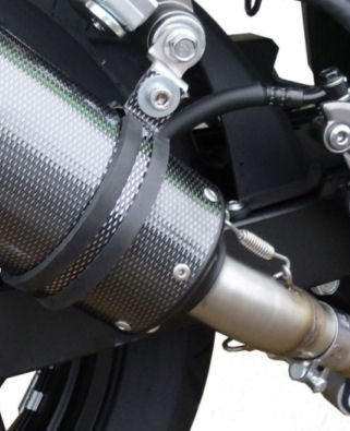 GPR Exhaust System Kawasaki Ninja 300R 2012-2017, Furore Poppy, Slip-on Exhaust Including Removable DB Killer and Link Pipe