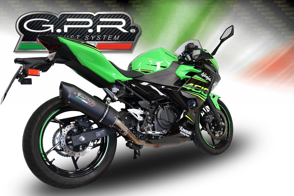 Kawasaki Ninja 400 2023-2024 Exhaust GPR Slip-on Furore Evo4 Nero
