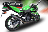 GPR Exhaust System Kawasaki Ninja 400 2023-2024, GP Evo4 Poppy, Slip-on Exhaust Including Removable DB Killer and Link Pipe