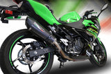 GPR Exhaust System Kawasaki Ninja 400 2018-2022, GP Evo4 Poppy, Slip-on Exhaust Including Removable DB Killer and Link Pipe