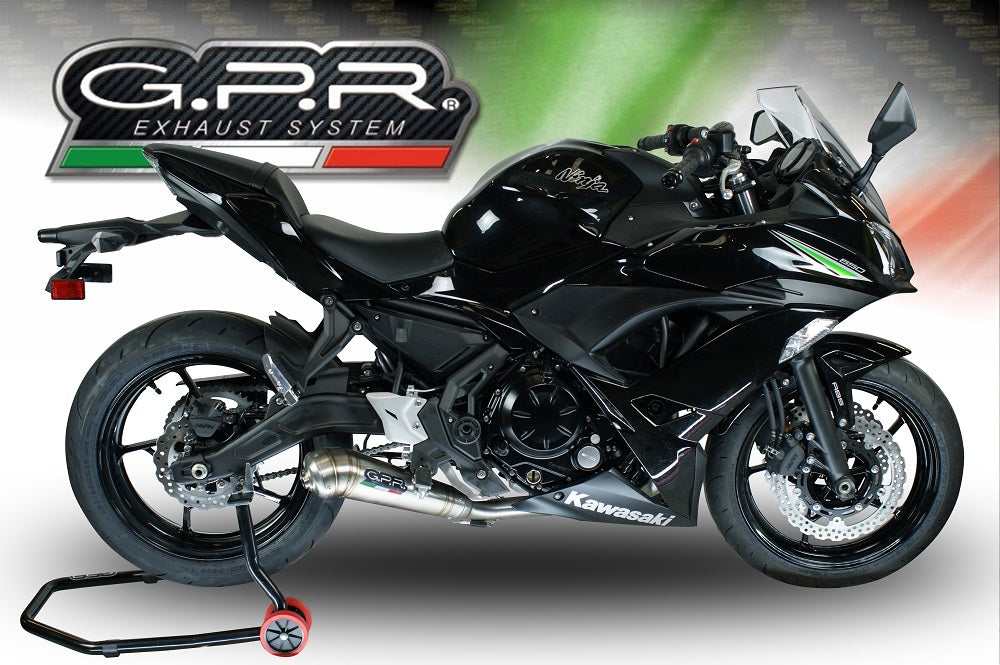 GPR Exhaust System Kawasaki Ninja 650 2021-2023, Powercone Evo, Full System Exhaust, Including Removable DB Killer