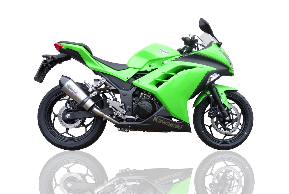 GPR Exhaust System Kawasaki Ninja 300R 2012-2017, Gpe Ann. Titanium, Full System Exhaust, Including Removable DB Killer