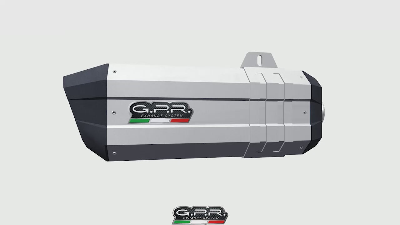 Bmw R1200R-Lc 2017-2019 Exhaust GPR Slip-on Sonic Poppy