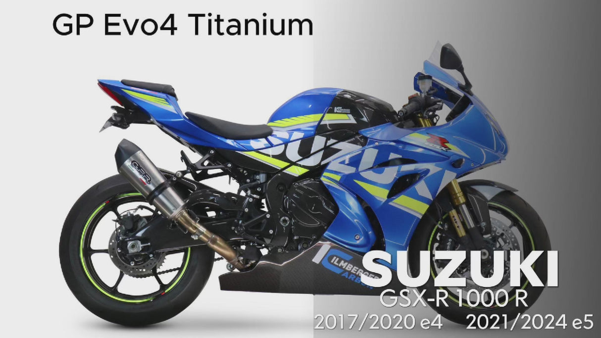 Suzuki GSXR 1000 R 2017-2020 Exhaust GPR Slip-on GP Evo4 Titanium