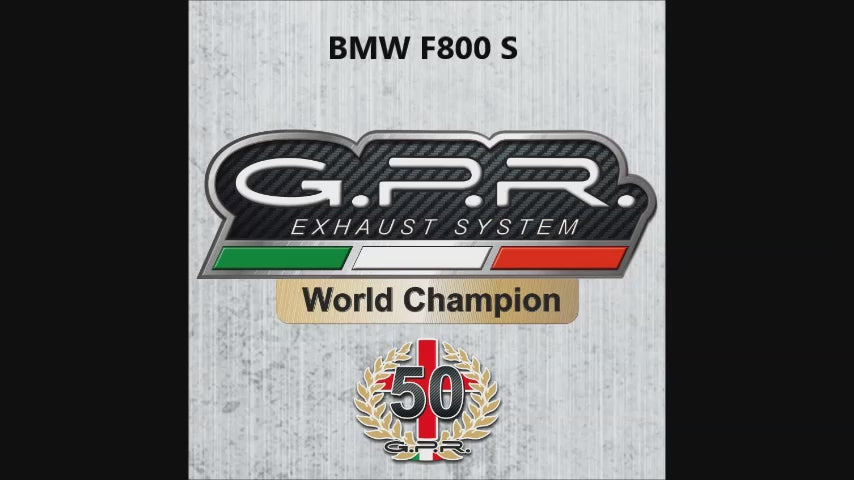 Bmw F800GS 2008-2015 Exhaust GPR Slip-on Satinox 