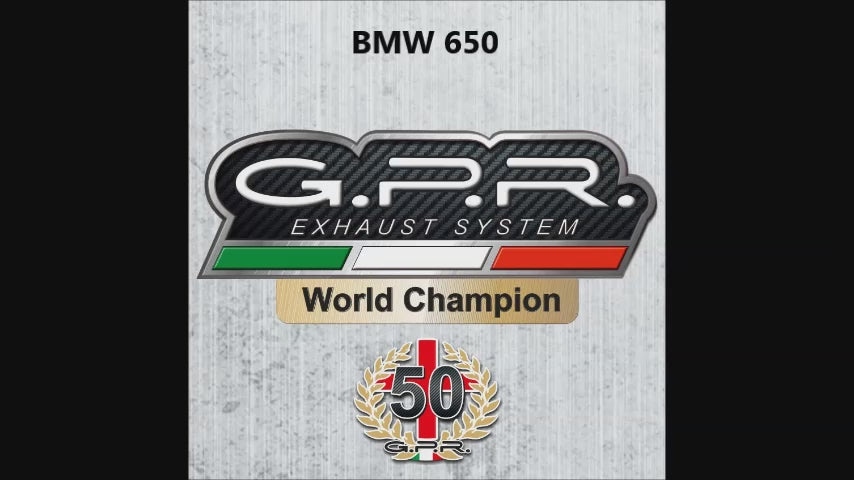 Bmw G650GS - Sertao 2010-2016 Exhaust GPR Slip-on Satinox 