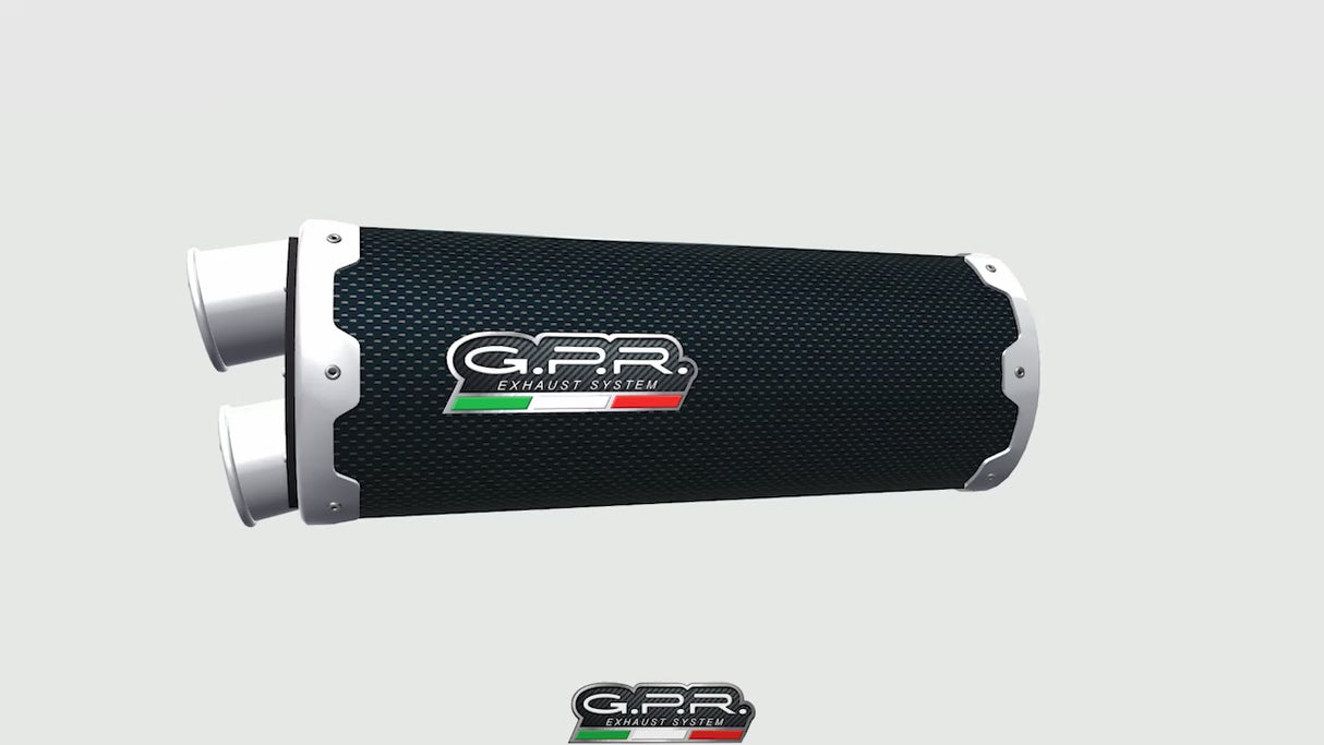Bmw F800GS 2024-2025 Exhaust GPR Slip-on Dual Poppy