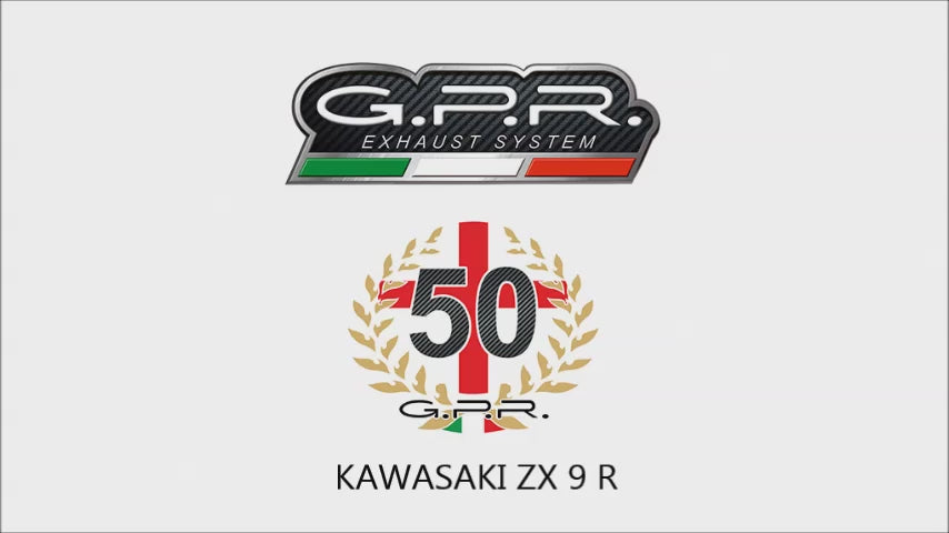 Kawasaki ZX9R - ZX900C 1998-1999  Exhaust GPR Bolt-on Inox Tondo