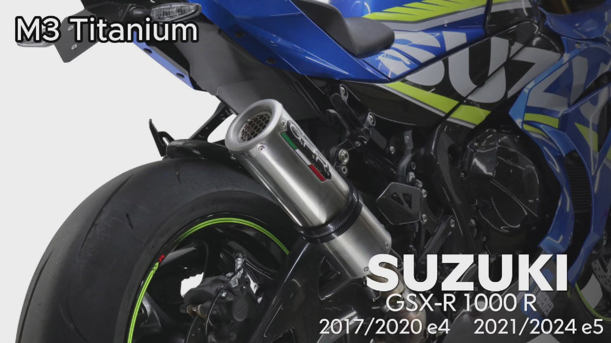 Suzuki GSXR 1000 R 2021-2024 Exhaust GPR Slip-on M3 Titanium Natural