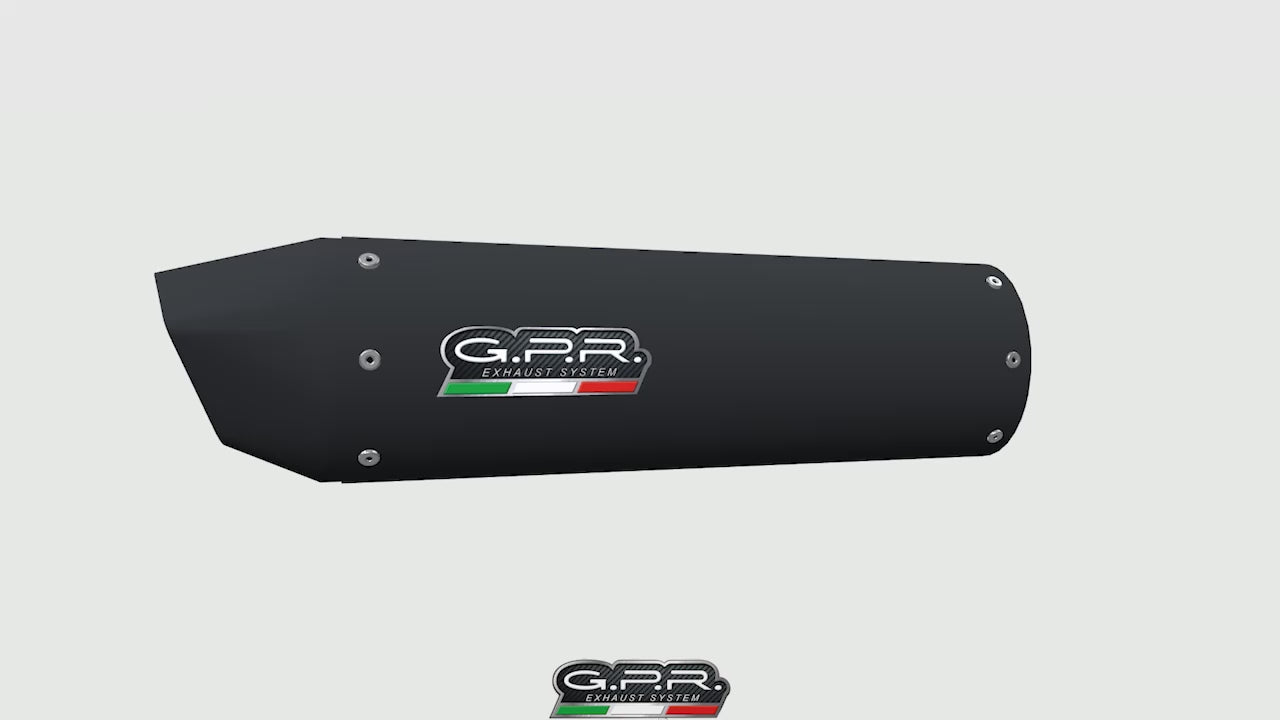 Yamaha YZ250F 2001-2005 Exhaust GPR Slip-on Furore Nero