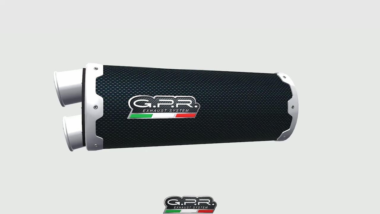 Bmw F750GS 2021-2024 Exhaust GPR Slip-on Dual Poppy