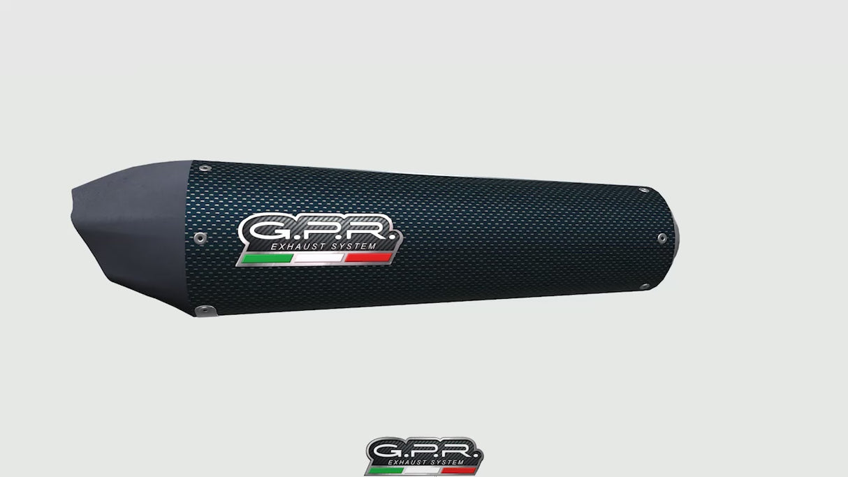 Cf Moto 700 CL-X Sport 2022-2024 Exhaust GPR Mid-Line Gpe Ann. Poppy