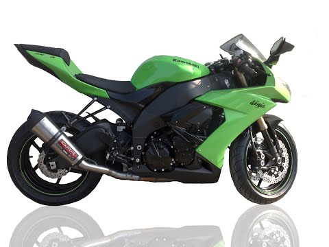 Kawasaki ZX10R 2008-2009  Exhaust GPR Slip-on Furore Nero