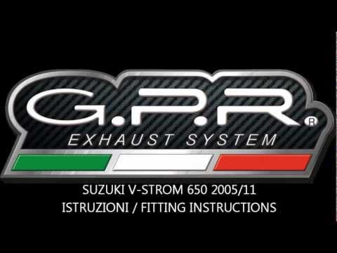 Suzuki V-Strom Dl 650 2004-2011 Exhaust GPR Mid-Line Satinox