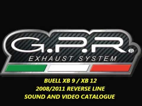 Buell Xb 12 2003-2007 reverse line Exhaust GPR Double Slip-on Deeptone Inox