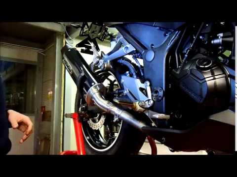 Kawasaki Z300 2014-2017  Exhaust GPR Slip-on Albus Ceramic