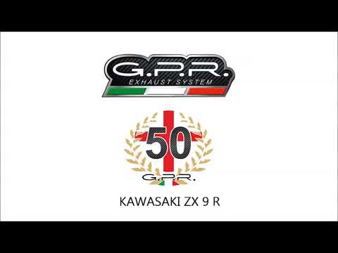 Kawasaki ZX9R - ZX900E 2000-2001 Exhaust GPR Slip-on Furore Poppy