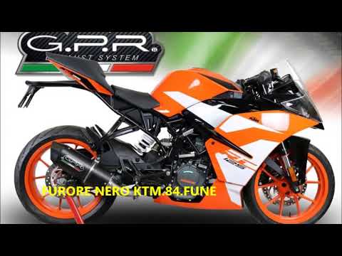 KTM Duke 125 2017-2020 Exhaust GPR Slip-on Furore Evo4 Nero