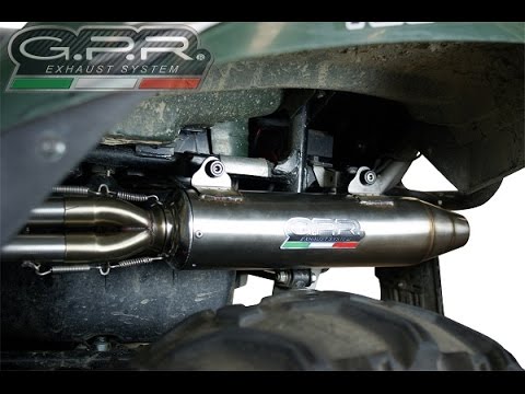 Kawasaki Brute Force 650 750 2005-2011 Exhaust, GPR Deeptone, Full System with Removable DB Killer