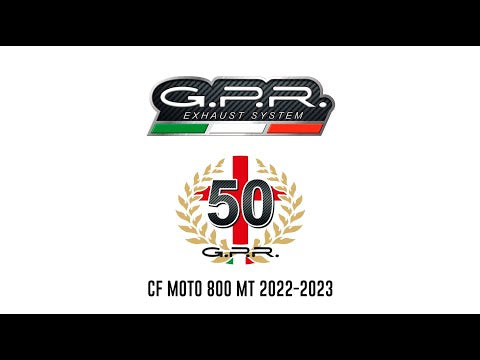 Cf Moto 800 Mt Sport 2022-2024 Exhaust GPR Slip-on Dual Titanium